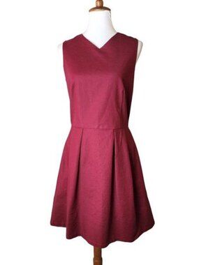 Gap  A Line Dress with Pockets Burgundy  Womens Size 8 Tall